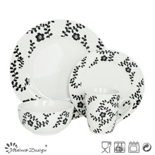 Popular 16PCS Porcelain with Decal Daily Use Dinner Set